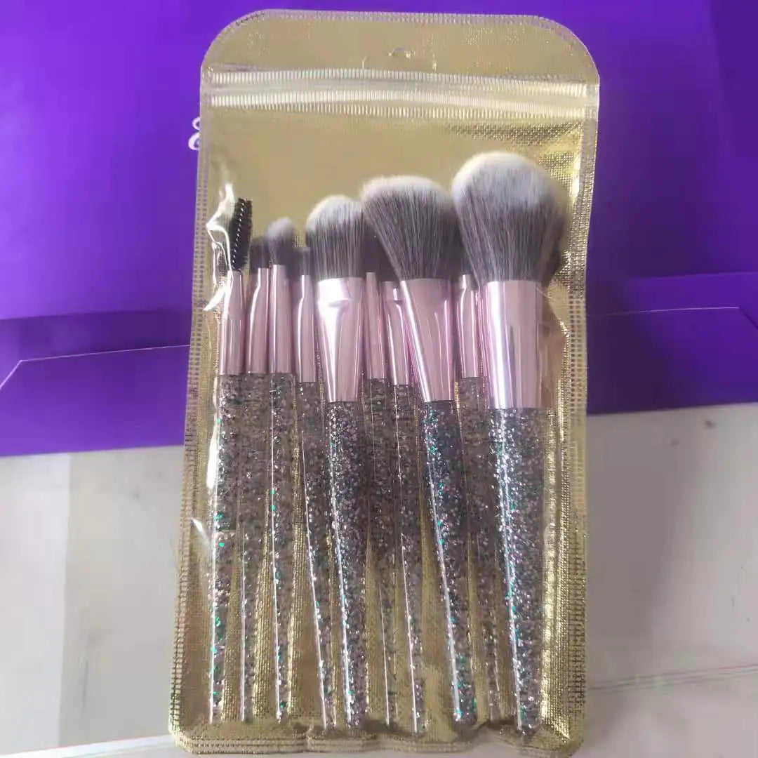 10-Piece Makeup Brush Set for Beauty and Blending